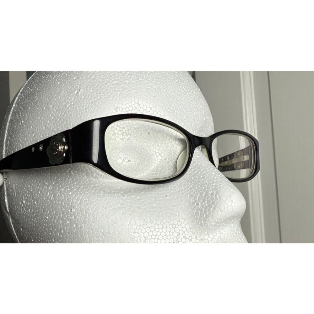 Bebe Designer Eyeglasses Zyl Frame In Black With Glitter Detail Style 5034 Frame - Picture 5 of 12
